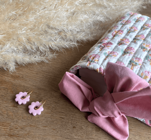 Housse Arya, format poche réversible + tissu Liberty of London